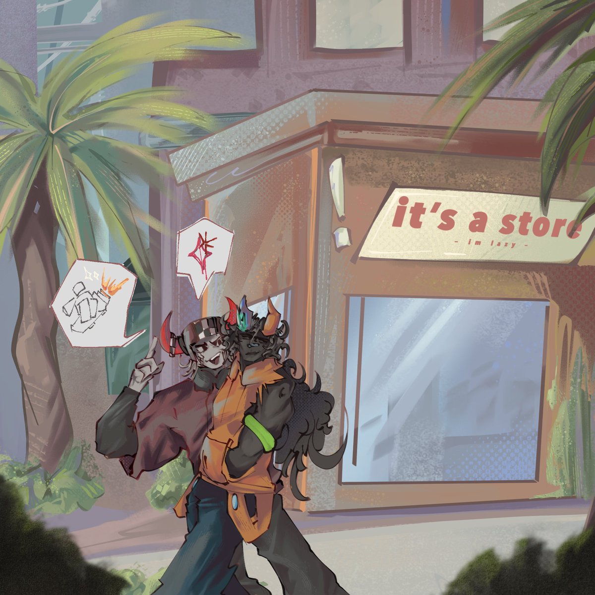 reveriedYue's tweet image. an excuse of a background to draw skateboard and coil ;w; #phighting #phightingart