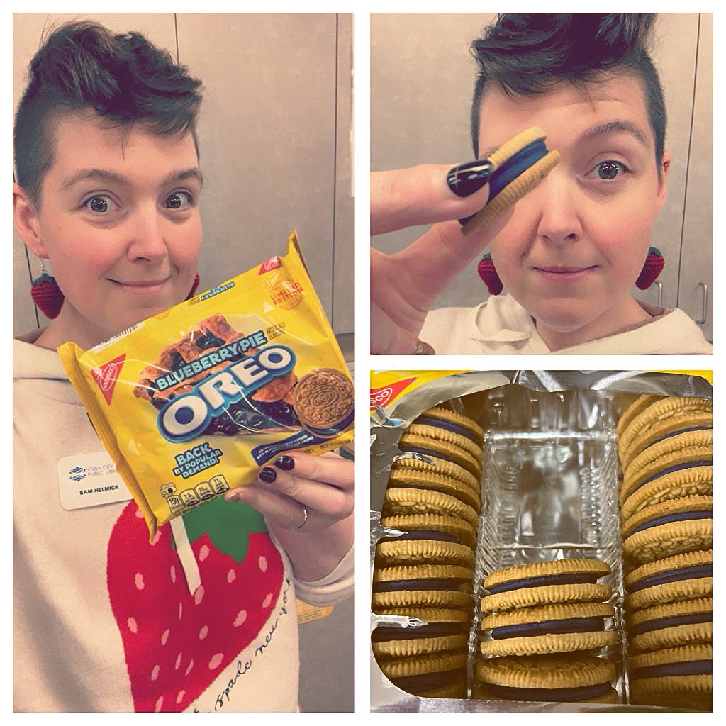 GeometricRabbit's tweet photo. Blueberry Pie Oreos are back and honestly? New Oreo flavor day should be a national holiday.
Willpower: zero. Joy: maximum.
π« π₯§ πͺ
#Oreo #HappyMaking https://t.co/2RUhxhpr6q