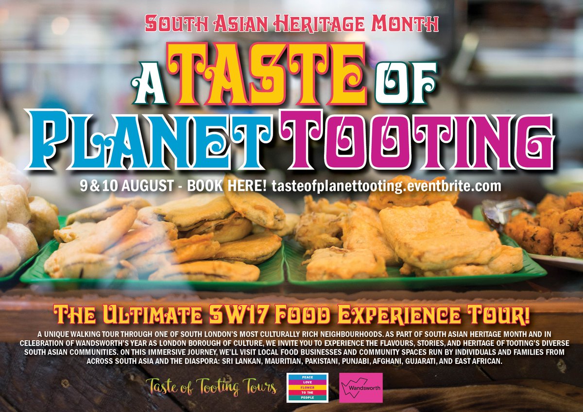 Geoff Simmons (@summerstown182) on Twitter photo Hi <a href="/SAHM_UK/">South Asian Heritage Month</a> <a href="/_JasvirSingh/">Jasvir Singh ਜਸਵੀਰ جسویر जसवीर</a> The ultimate SW17 immersive food experience tour is coming soon! For #SouthAsianHeritageMonth we present 'A Taste of Planet Tooting' Guided Walk, 9-10 August Can you please add it to your SAHM calendar Many thanks! eventbrite.com/e/taste-of-pla… Hi <a href="/SAHM_UK/">South Asian Heritage Month</a> <a href="/_JasvirSingh/">Jasvir Singh ਜਸਵੀਰ جسویر जसवीर</a> The ultimate SW17 immersive food experience tour is coming soon! For #SouthAsianHeritageMonth we present 'A Taste of Planet Tooting' Guided Walk, 9-10 August Can you please add it to your SAHM calendar Many thanks! eventbrite.com/e/taste-of-pla…