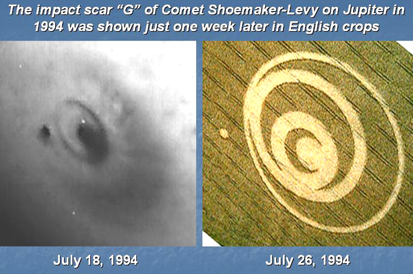 RedCollie1's tweet photo. The E.T. crop artists drew this picture in the field, before NASA released any photos in 1994, of the comet impact on Jupiter.
What else do you need? https://t.co/oNGgAcF67D