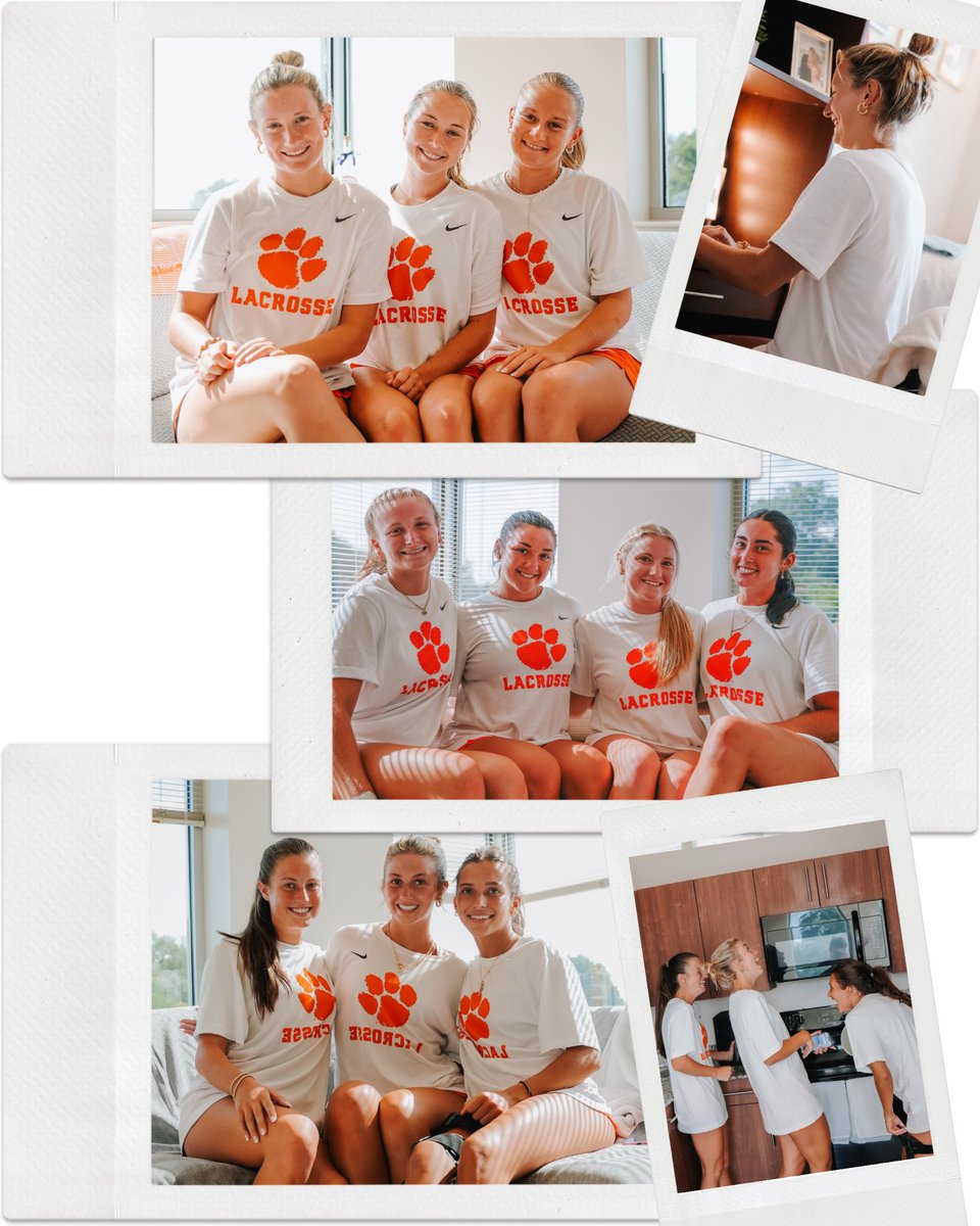 ClemsonWlax's tweet image. There’s something special in these hills 💜🧡 Welcome 🏠 freshman!!