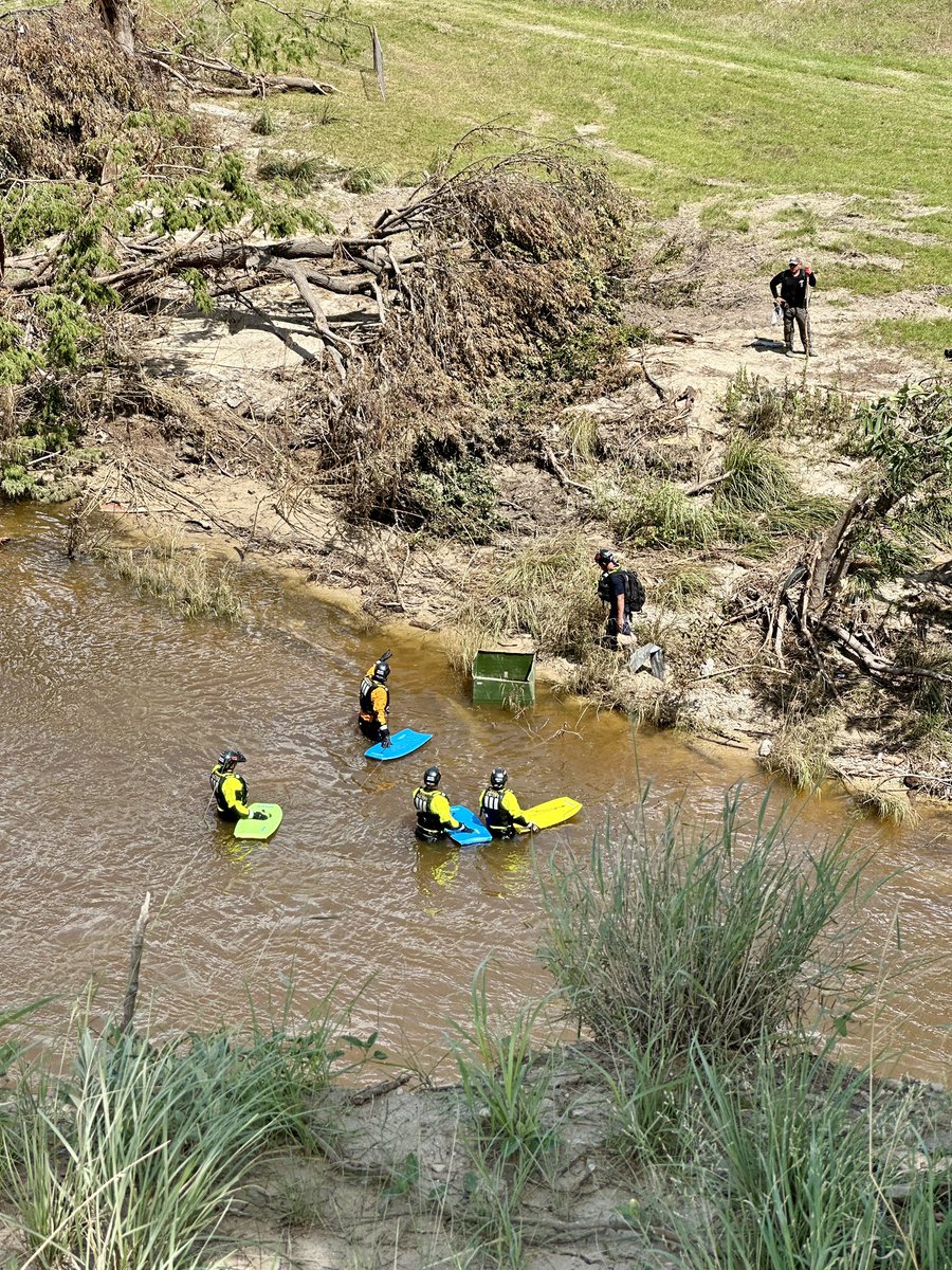 The extensive search for victims continues. We found search teams from FEMA and other agencies in the water this morning in Center Point, TX. 

Tonight on <a href="/CBSEveningNews/">CBS Evening News</a>