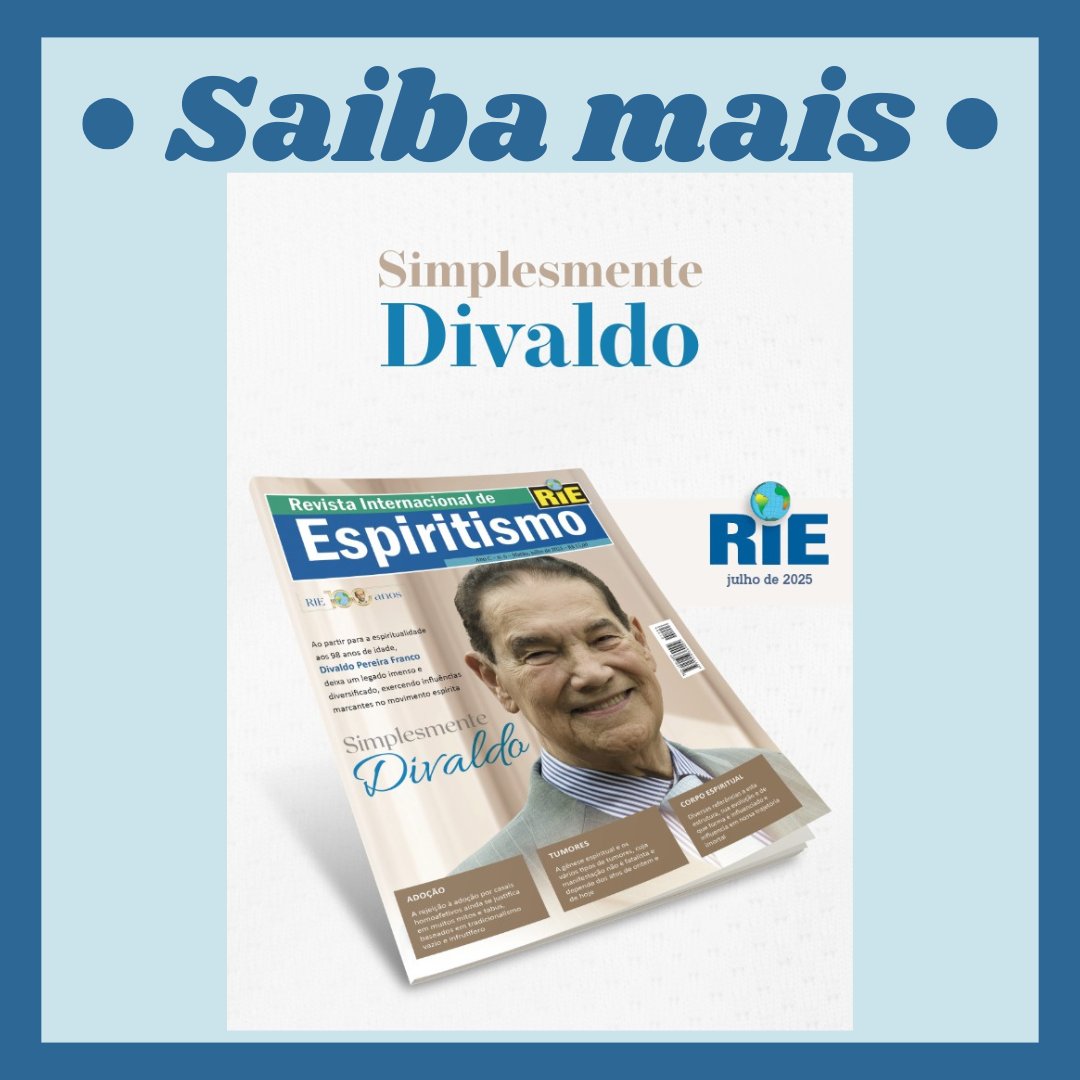 wrfraternidade's tweet photo. 📰A RIE de JULHO de 2025 já está disponível no site!
https://t.co/ZBSx14SU6L
https://t.co/rwygItpJR2
WhatsApp 16 99270-6575.
#oclarim #espiritismo #rie #jornalcorreioespirita #oclarim #espiritismo #jesus #evangelho https://t.co/FvmGxPlFzP