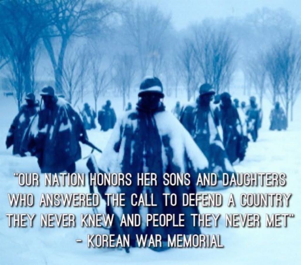 THEANTHEMGIRL's tweet image. To all our Korean War Veterans...thank you for answering the call. You are not forgotten.