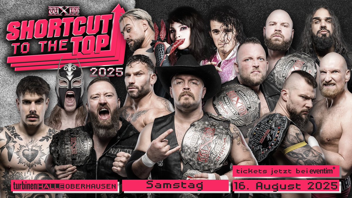 wXw Germany (@wxwgermany) on Twitter photo Roster für wXw Shortcut to the Top 2025
#wXwSTTT – der heißeste Event des Sommers in der Turbinenhalle Oberhausen – steigt am Samstag, 16. August. Diese Wrestler stehen unter anderem auf der Card:
- wXw Unified World Wrestling Champion <a href="/1called_manders/">1 Called Manders ワン・コールド・マンダース</a>
- wXw World Tag Team Roster für wXw Shortcut to the Top 2025
#wXwSTTT – der heißeste Event des Sommers in der Turbinenhalle Oberhausen – steigt am Samstag, 16. August. Diese Wrestler stehen unter anderem auf der Card:
- wXw Unified World Wrestling Champion <a href="/1called_manders/">1 Called Manders ワン・コールド・マンダース</a>
- wXw World Tag Team