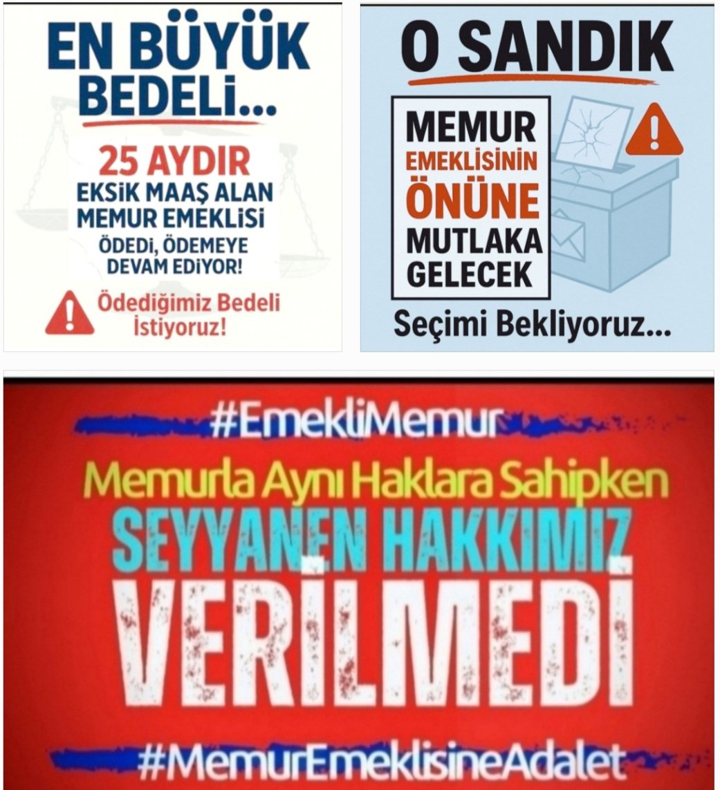 gulmez_gul31294's tweet photo. Tek gündemimiz‼️
Memura verilip Emeklisine verilmeyen seyyanen artış
8077₺ ile başladı
18.650 ₺ yükseldi
375/40KHK ile
#EmekliMemur maaşına YANSIMADI
Ek madde yeniden düzenlensin
Kanun Teklifi onaylansın 
#MemurEmeklisineAdalet
@AKPartiTBMMGrup  @MhpTbmmGrubu 
@TBMMGenelKurulu https://t.co/sgFThGNLrZ