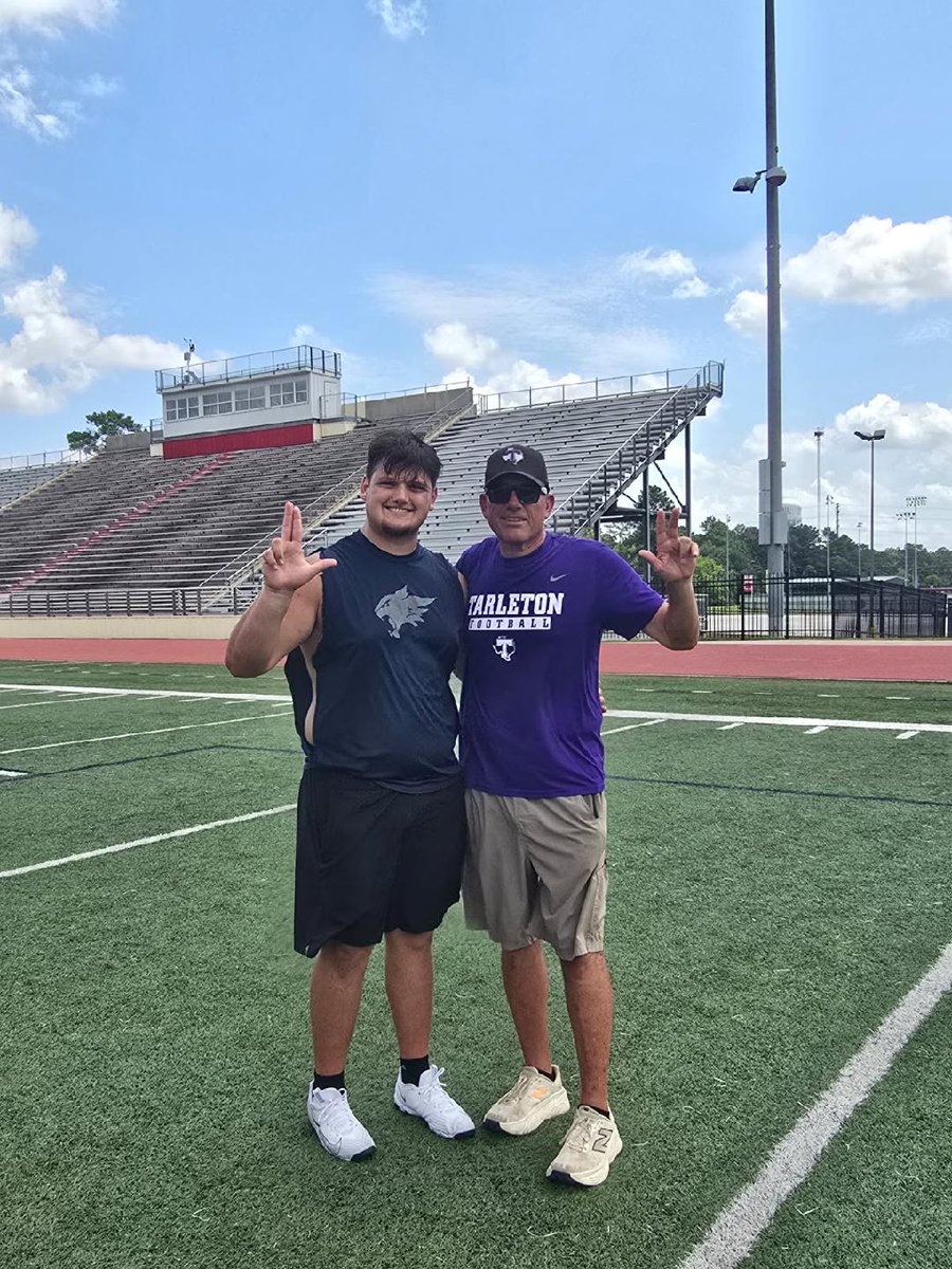 Thank you <a href="/CoachBeauBlair/">Beau Blair</a> for the invite, and thank you <a href="/TarletonFB/">Tarleton State Football</a> for the amazing camp. <a href="/CoachShepperd/">Matt Shepperd</a> <a href="/coachscarey/">Scott Carey</a>