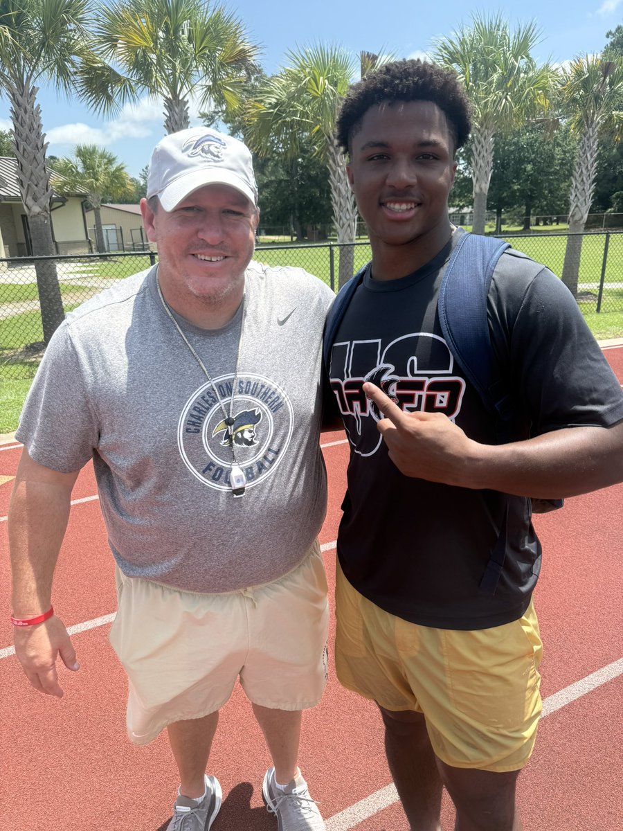 Malachi Drayton ‘26 💥 (@malachi_dray) on Twitter photo Loved the opportunity to compete at <a href="/csusports/">Charleston Southern Buccaneers</a> today and I thank coach <a href="/_CoachTBell/">Tyler Bell</a> & <a href="/GabeGiardina/">Gabe Giardina</a> for the good work and opportunity to showcase my skills.
<a href="/NafoFalconsFB/">NAFO_Football</a> Loved the opportunity to compete at <a href="/csusports/">Charleston Southern Buccaneers</a> today and I thank coach <a href="/_CoachTBell/">Tyler Bell</a> & <a href="/GabeGiardina/">Gabe Giardina</a> for the good work and opportunity to showcase my skills.
<a href="/NafoFalconsFB/">NAFO_Football</a>