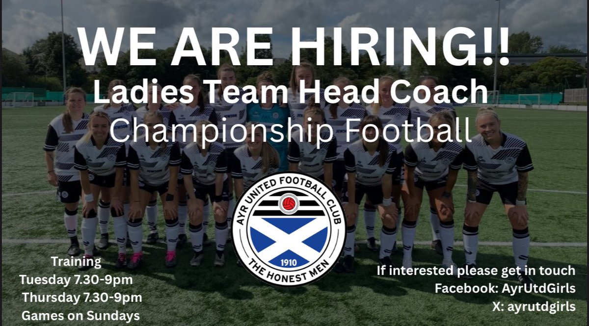 Ayr United Women and Girls tweet media