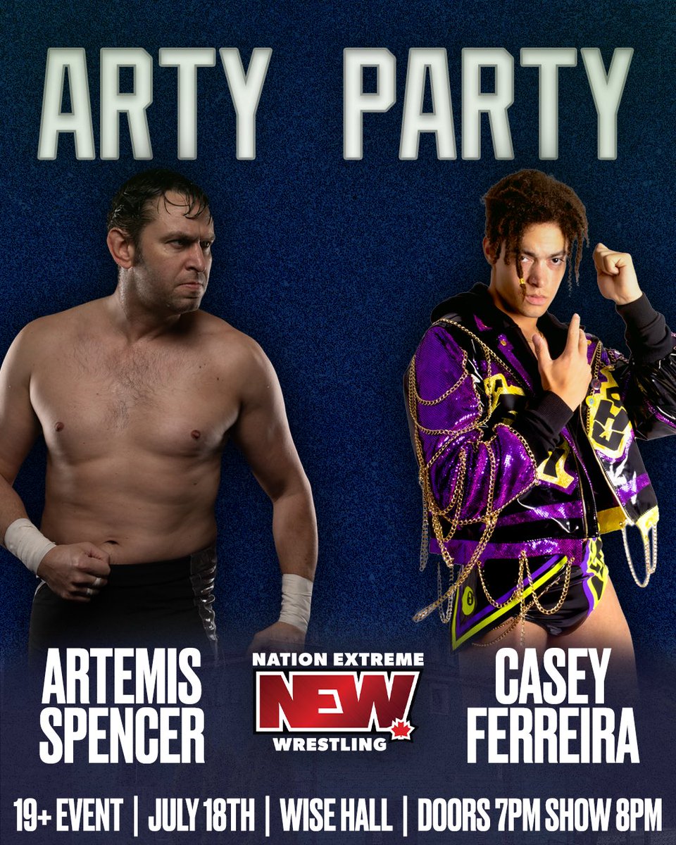 It’s official. July 18th, <a href="/ArtySpence/">Artemis Spencer</a> defends his Intercity Championship against <a href="/caseyferreirapw/">Casey Ferreira</a> !!

BUY TICKETS NOW: eventbrite.ca/e/nation-extre…