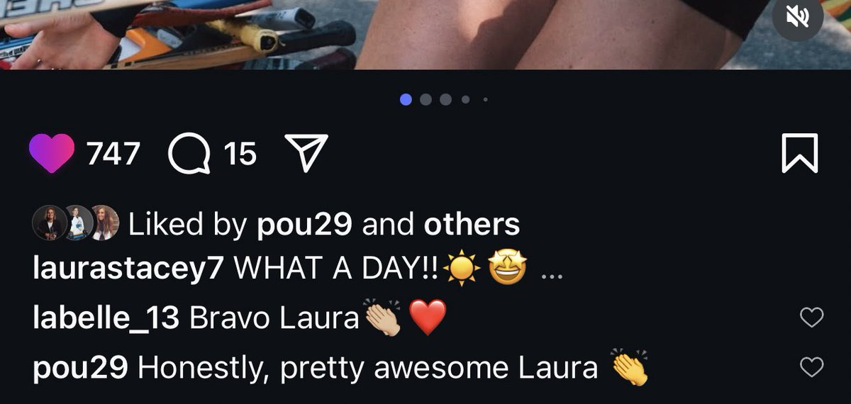 oliviapwhl's tweet image. “Honestly, pretty awesome Laura 👏” you’d never know they’re married 😭😭