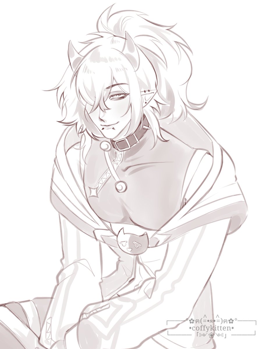 CoffyCatSoft's tweet image. I&apos;m so sleepy... 

#artfight2025 #TEAMFOSSILS