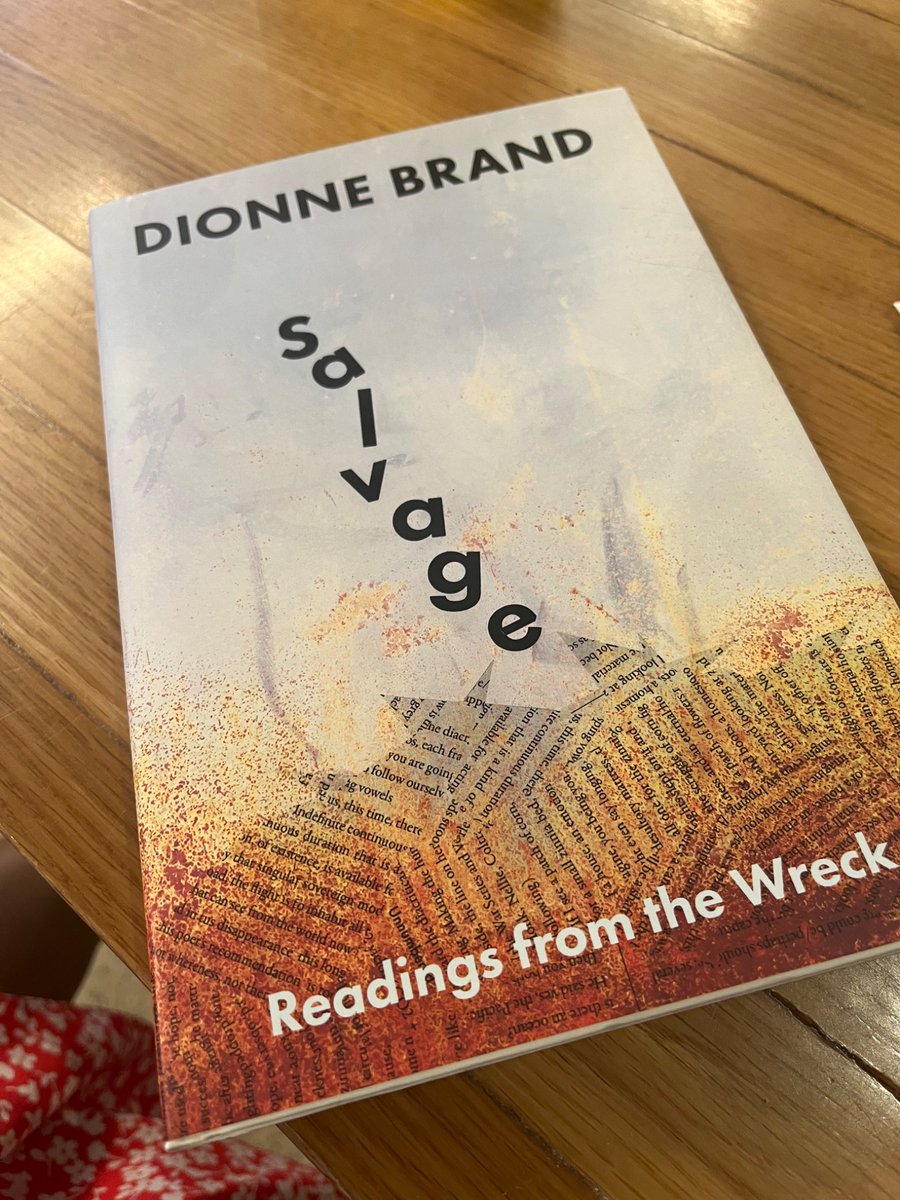 SashaPanaram's tweet image. Had to grab the Canadian version of Dionne Brand’s Salvage while in town. Love the cover!