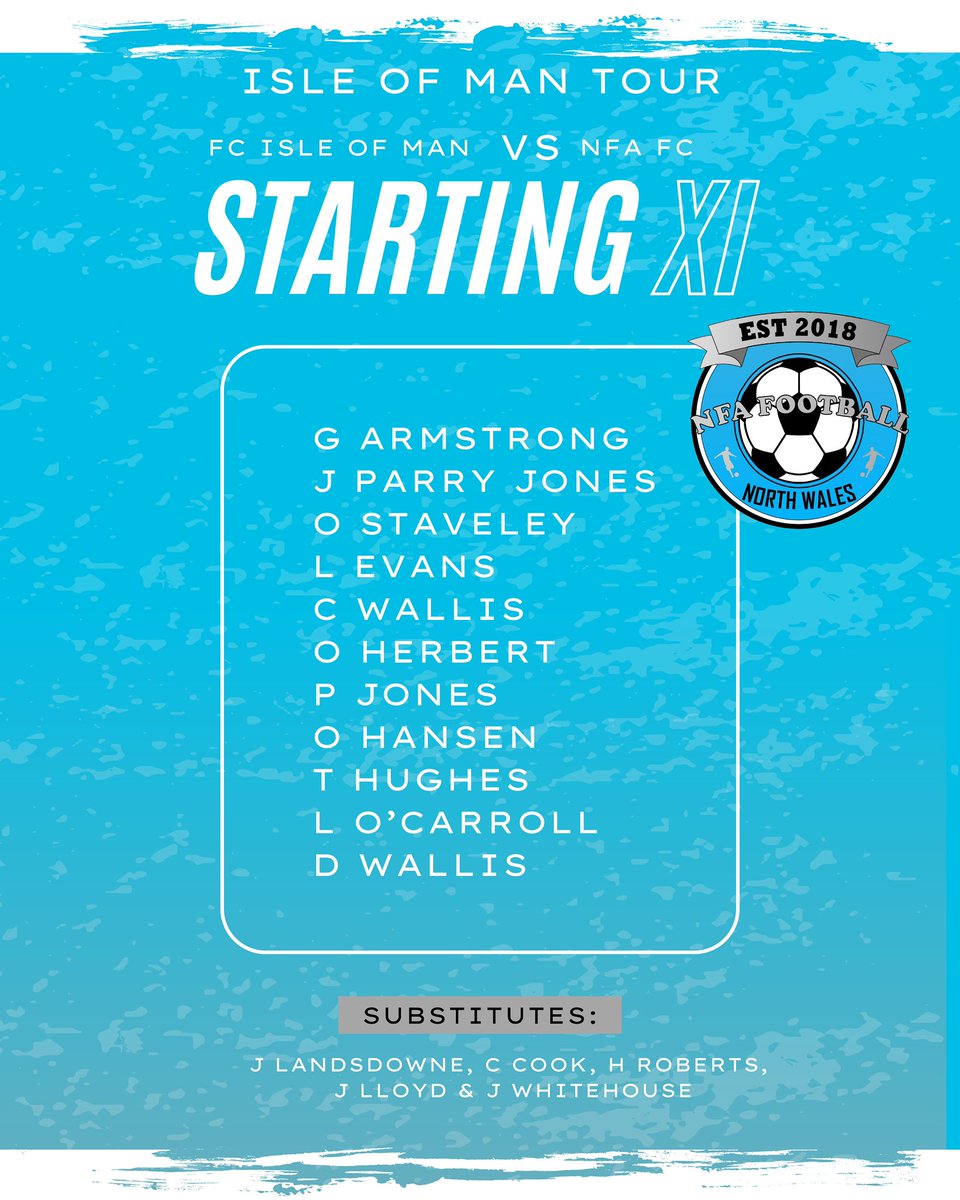 NFAFootball_'s tweet photo. 𝗜𝗢𝗠 𝗧𝗼𝘂𝗿 𝟮𝟬𝟮𝟱 🇮🇲 

Starting XI to kick off our first match of the 2025 tour 💥

#WeAreNFA https://t.co/19CAcnBz7N