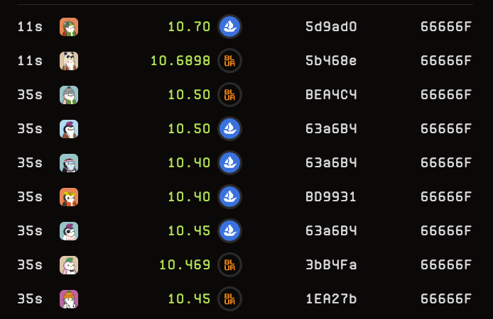 66666F is an absolute chad sweeping 9 <a href="/pudgypenguins/">Pudgy Penguins</a> 👀