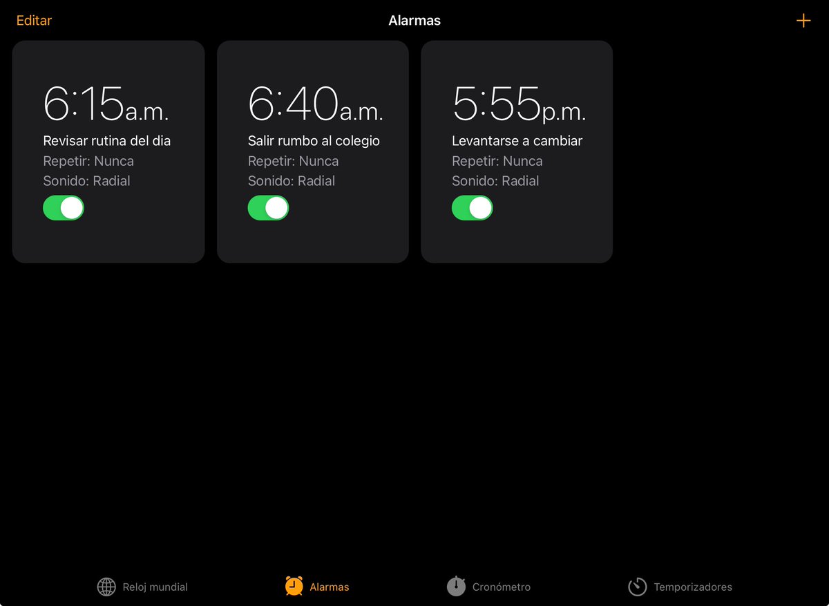 #1 Mi proyecto: Madrugar y ser puntual. Con mi #iPad y la app #Reloj, domino el inicio del día para llegar a clases de ajedrez a las 7:20 a.m. ¡Disciplina desde el amanecer! #iPadEnElAula #AjedrezEducativo #AppleTeacher #somosSCB