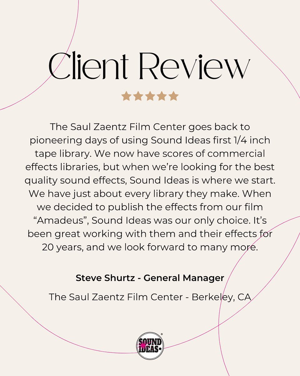 It’s always rewarding to know our sounds help bring stories to life and we are grateful to work with so many amazing creators. 🎵

From concept to final cut, we’ve got the sounds you need.

Discover our full collection at sound-ideas.com. 🎧

#soundeffects #testimonial
