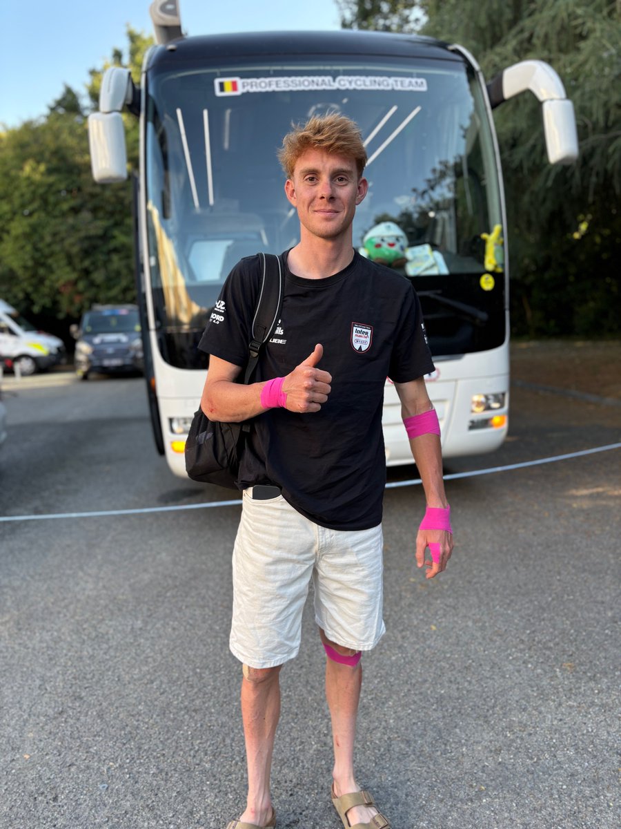 Our warrior Louis Barré is determined to continue the Tour de France 👍