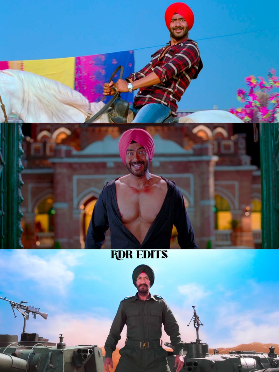 RDREdits's tweet photo. SON OF SARDAAR 2 😂

#SonOfSardaar2Trailer
#AjayDevgn as #SonOfSardaar
Directed by #VijayKumarArora #Production By #JioStudios &amp; #AjayDevgnFilms

#MrunalThakur 
#SonOfSardaar2FromJuly25

How is The Trailer of #SonOfSardaar2 https://t.co/rTAyAVoTyw