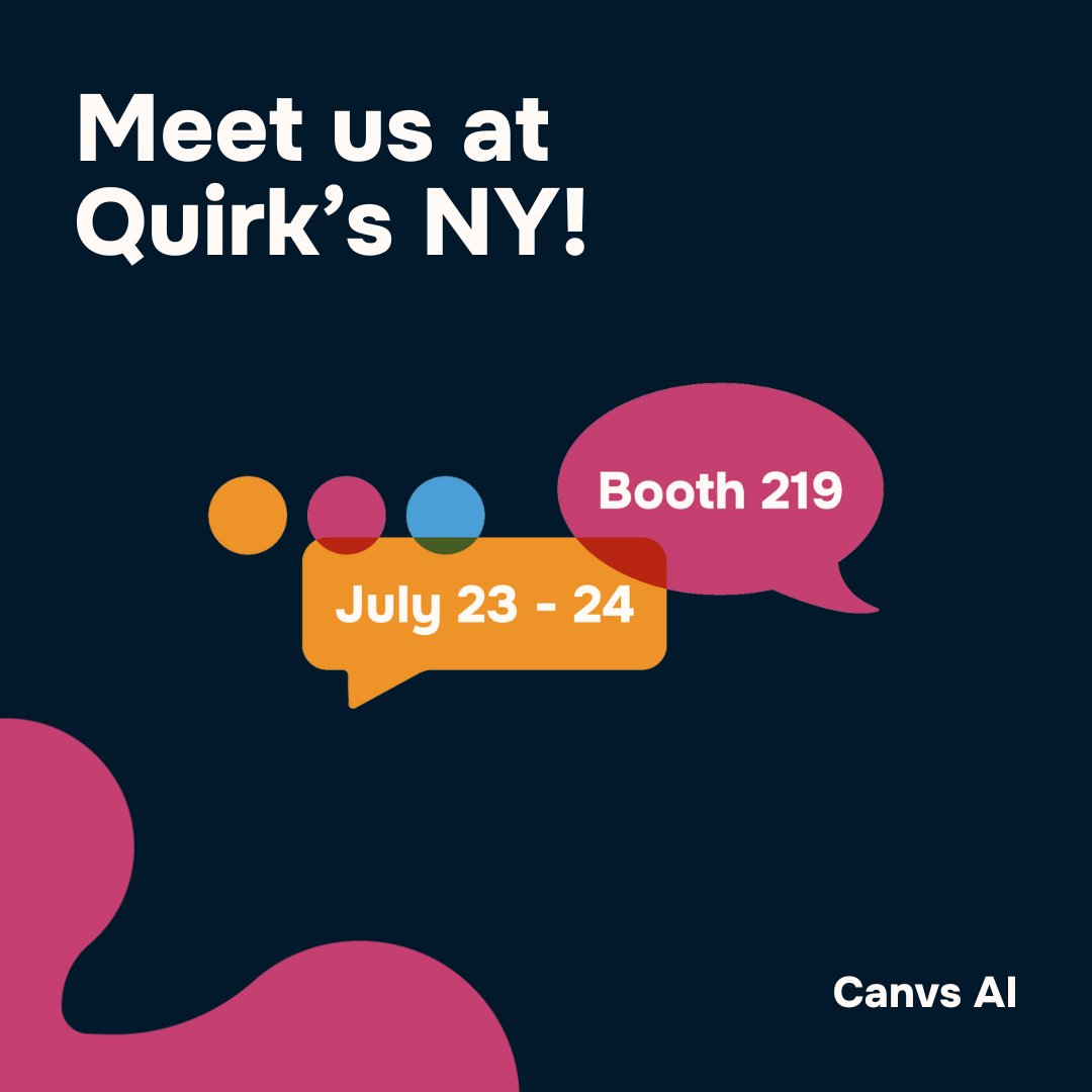 Canvs AI (@canvsai) on Twitter photo Your feedback data has more to say. Canvs AI helps you hear it. We’re bringing the latest to <a href="/QuirksMR/">Quirk's Media #MRX</a> NY, including new workflows for faster, deeper insight.
📍Connect with us at Booth 219.
📆Book a meeting: canvs.ai/events/
#QuirksNY #CustomerInsights Your feedback data has more to say. Canvs AI helps you hear it. We’re bringing the latest to <a href="/QuirksMR/">Quirk's Media #MRX</a> NY, including new workflows for faster, deeper insight.
📍Connect with us at Booth 219.
📆Book a meeting: canvs.ai/events/
#QuirksNY #CustomerInsights