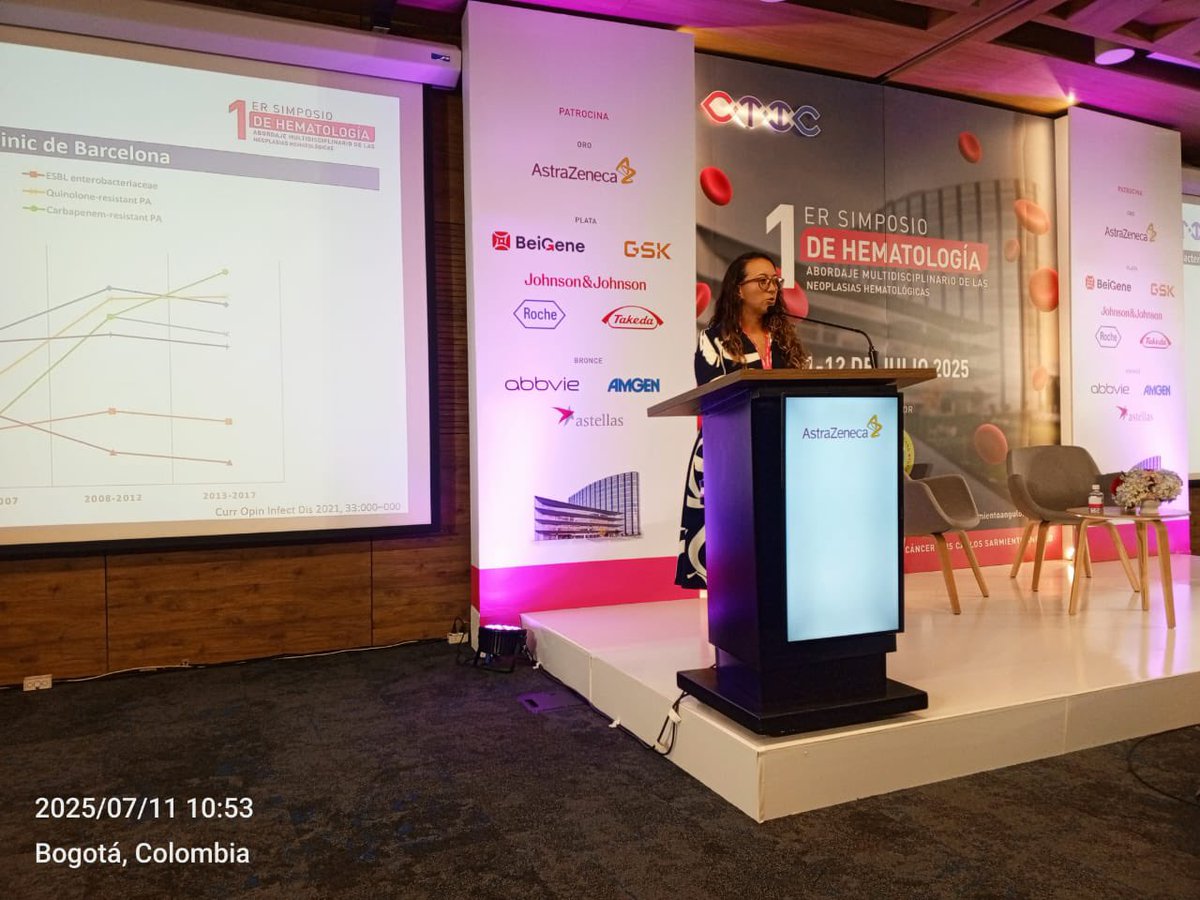 virginiaabello's tweet photo. Segunda sesión de nuestro 1 evento @Fundacion_CTIC con el aval de @achoHematoYOnco #hematologiaCTIC 
Leucemia Mieloide Aguda. Con la Dra Claudia Sossa, la Dra María José López y el Dr Eytan Stein. https://t.co/E4BSmiifg6