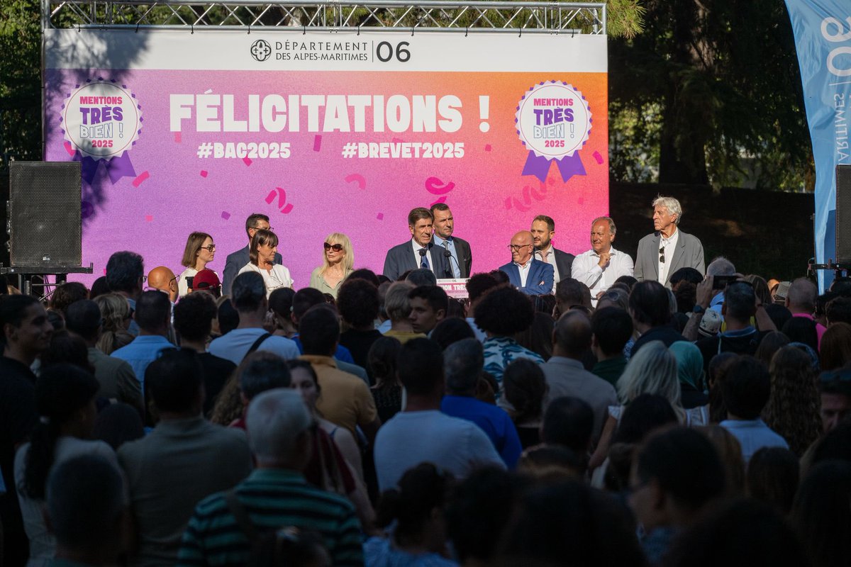 Charles Ange Ginésy (@ca_ginesy) on Twitter photo 1️⃣3️⃣7️⃣9️⃣ collégiens & 9️⃣3️⃣9️⃣ lycéens des <a href="/AlpesMaritimes/">alpesmaritimes</a> décrochent la Mention TRÈS BIEN !
Félicitations aux talents de notre territoire, à leurs enseignants inspirants et à leurs parents engagés !
Leur réussite, notre priorité :
🚧 Infrastructures: Collèges neufs, rénovés 1️⃣3️⃣7️⃣9️⃣ collégiens & 9️⃣3️⃣9️⃣ lycéens des <a href="/AlpesMaritimes/">alpesmaritimes</a> décrochent la Mention TRÈS BIEN !
Félicitations aux talents de notre territoire, à leurs enseignants inspirants et à leurs parents engagés !
Leur réussite, notre priorité :
🚧 Infrastructures: Collèges neufs, rénovés