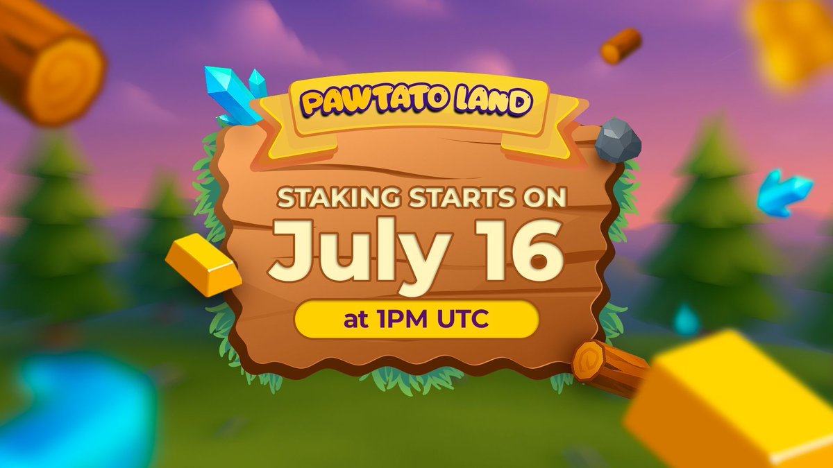Something’s happening beneath the soil…

🗓️ July 16 at 1PM UTC

Staking arrives in Pawtato Land. 
Your land holds more than just roots.

Be among the first to find out what grows. 🌱

🔗 land.pawtato.app