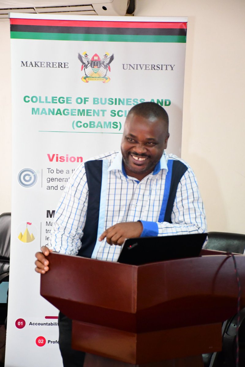 MakCoBAMS's tweet image. Closing the Strategic Leadership Training , the Dean School of Business @MakCoBAMS, Assoc. Prof. Godfrey Akileng said that "I am proud of our PhD programs & the legacy they create." He encouraged the participants to be champions of change across @Makerere. @MakCoNAS