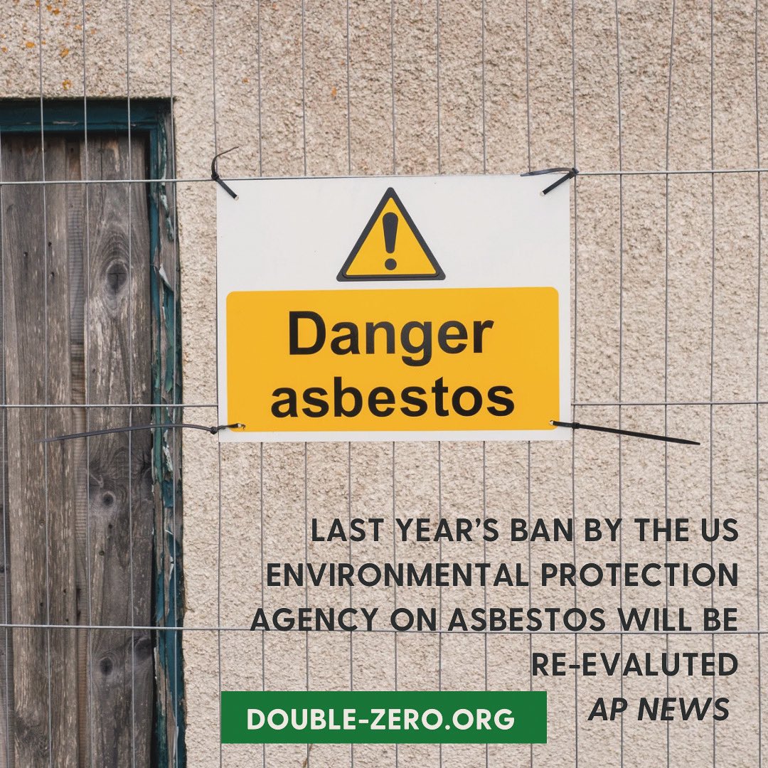 doublezero100's tweet image. A worrying @AP article shares that last year’s ban by the US EPA on asbestos will be re-evaluated. Penn University links mesothelioma (cancer) directly with asbestos exposure.
Our cancer resource features work from a long-term survivor of mesothelioma double-zero.org/an-idea-whose-…