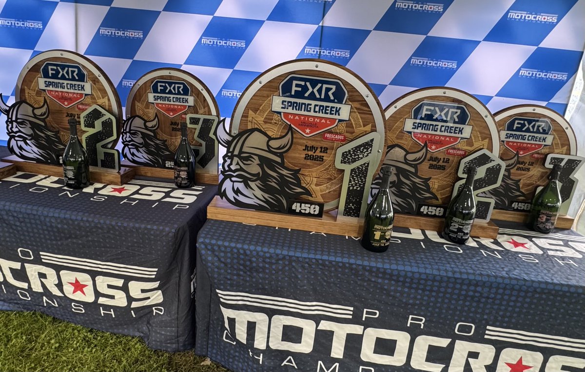 Jason Feldman (@pbfeldy) on Twitter photo Spring Creek MX Park never fails with the sweet (or, if I can use racer lingo, “gnarly”) trophies for the Pro National winners Spring Creek MX Park never fails with the sweet (or, if I can use racer lingo, “gnarly”) trophies for the Pro National winners