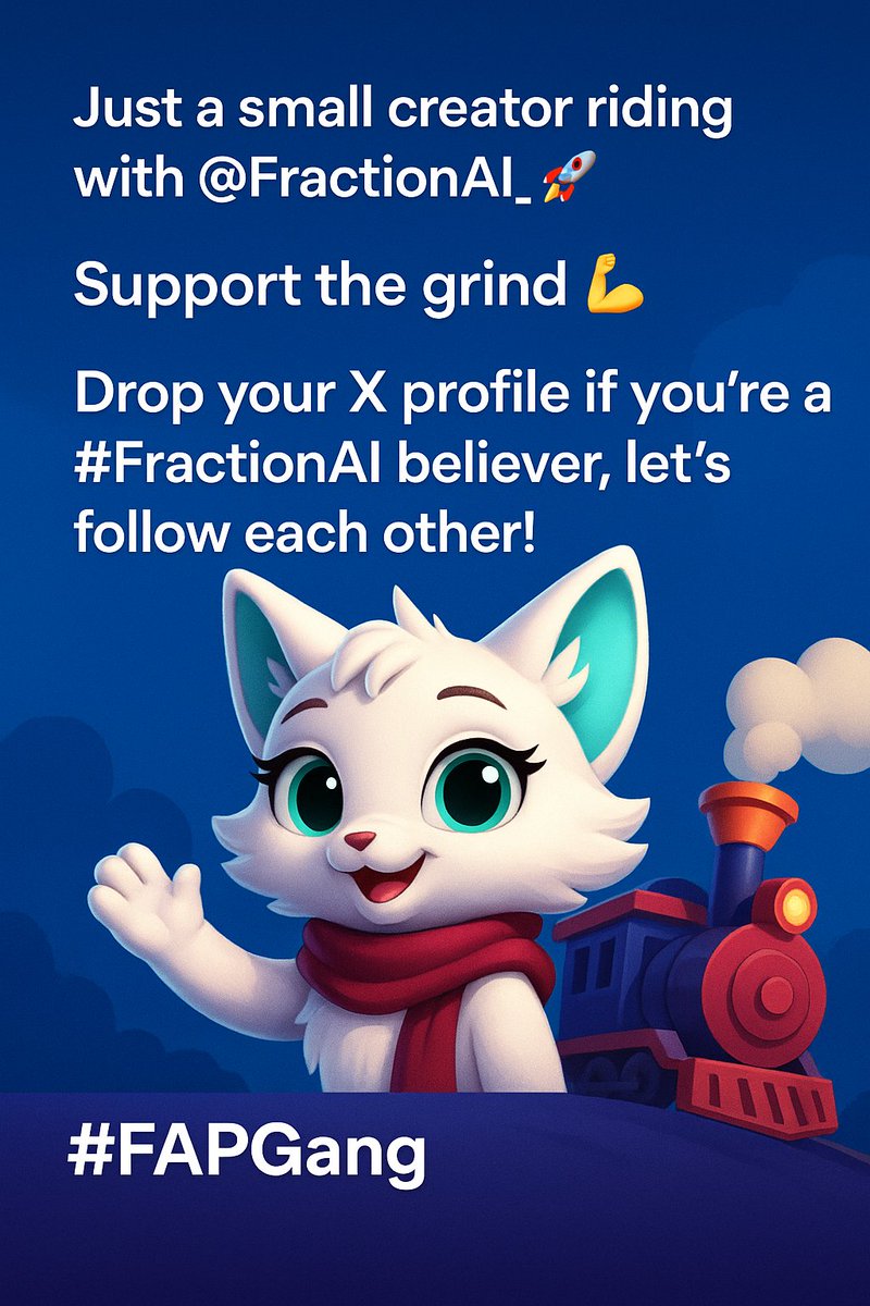FlashX99_'s tweet photo. Just a small creator riding with @FractionAI_xyz ๐
Support the grind ๐ช
Drop your X profile if youโre a #FractionAI believer, letโs follow each other!
#FAPGang #FractionAI https://t.co/Bkl7QZgQcT