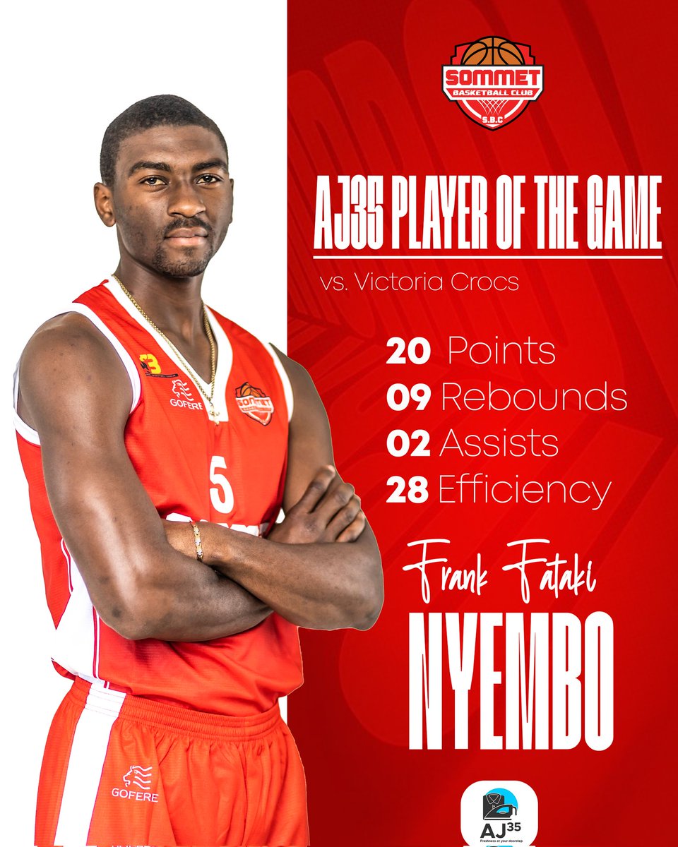 SommetBc's tweet image. Frank Nyembo is your AJ35 PlayerOf The Game
#SpiritOfAWarrior