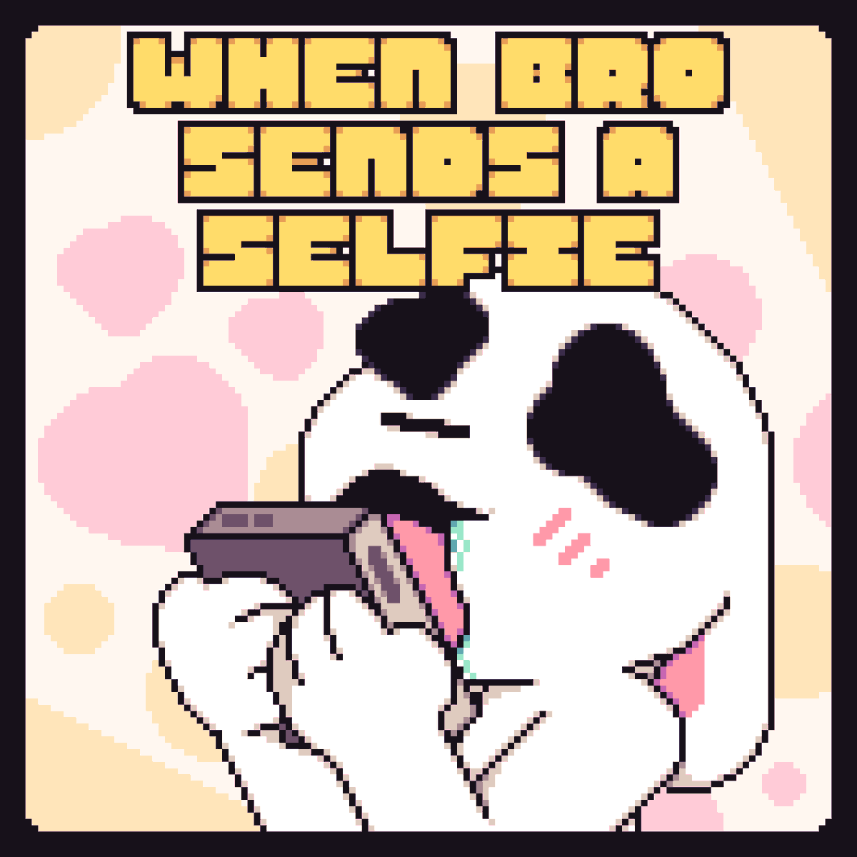 8BitBeeno's tweet image. When your bro sends you a selfie
Ruined many screens doing this