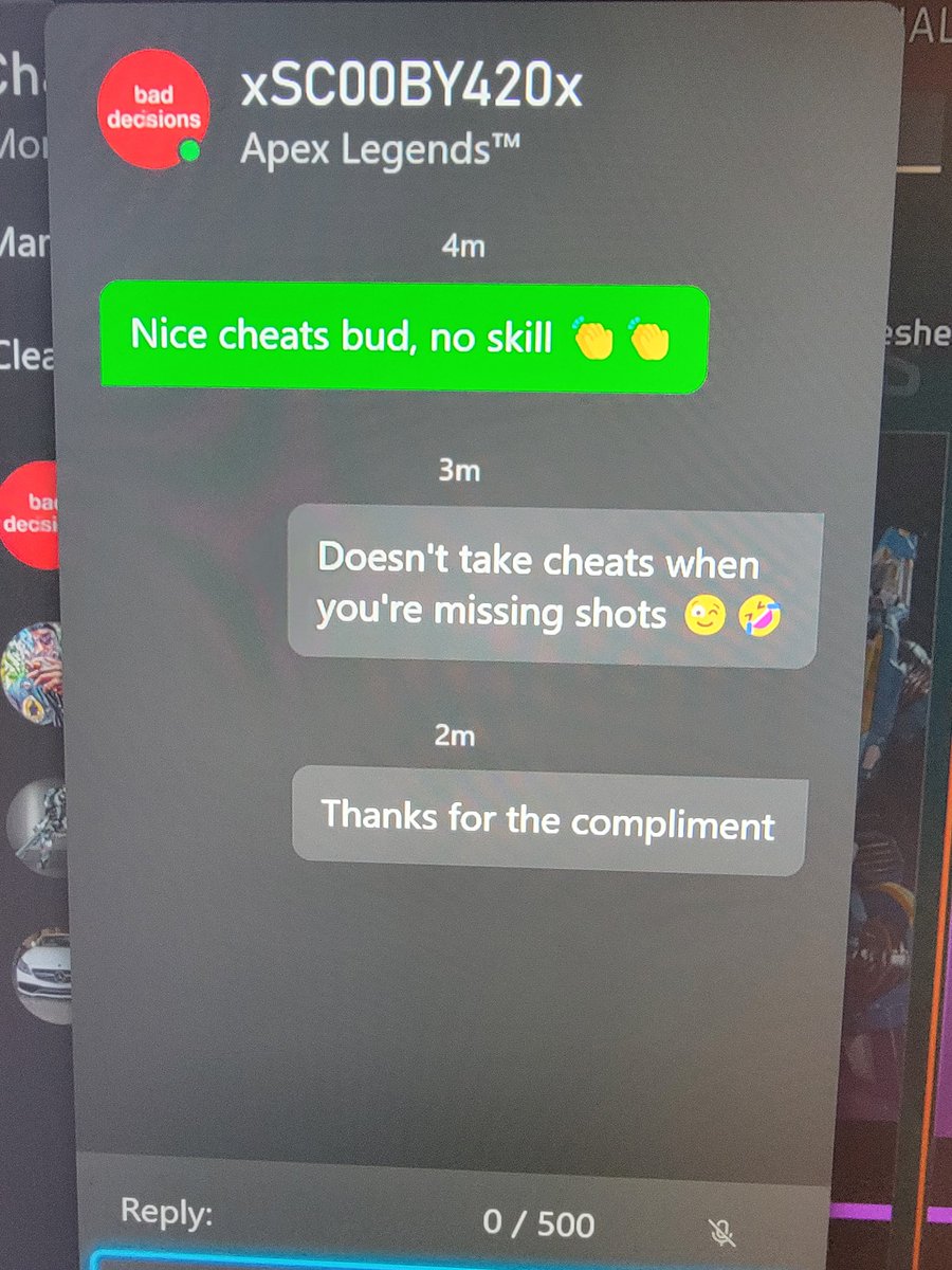 Monsterguy09's tweet photo. Wonder if they'd be madder if I told them I was a dad gamer and wasnt warmed up yet! 👀🤔 https://t.co/03ndseWoJG