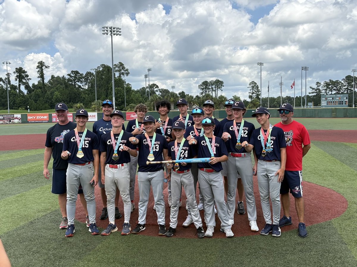 Messed around and won the whole damn thing!!!!! #Cyclones 🌪️⁦<a href="/RipkenBaseball/">Ripken Baseball</a>⁩