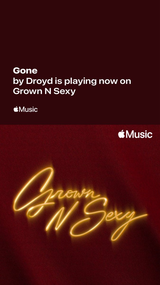 #Gone by <a href="/DroydDidDat/">DROYD</a> x <a href="/BrianMcKnightJr/">Brian McKnight Jr</a> is now LIVE on all music streaming platforms including @ApplMusic on their R&amp;B Playlist #BrownSugar &amp; #GrownNSexy 

soulspazm.ffm.to/gonesingle