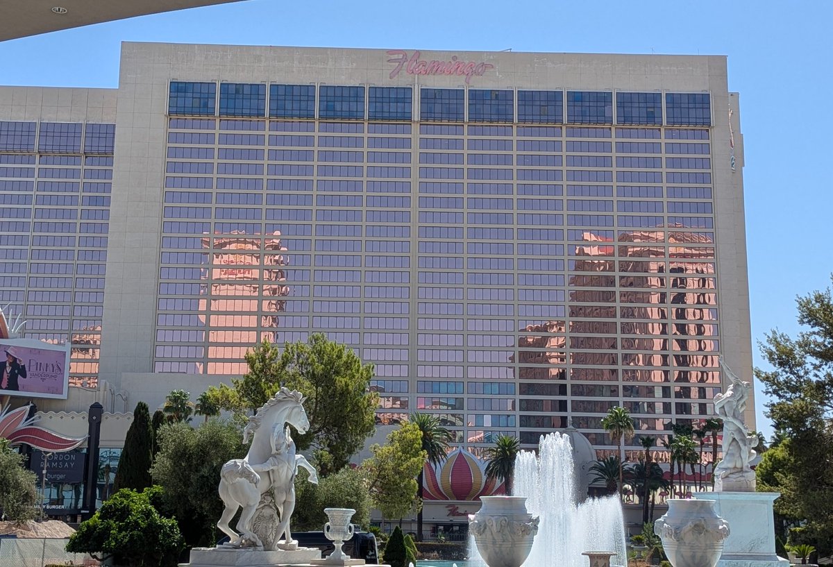 A LITTLE HISTORY FOR YA WHILE I WAIT FOR THIS CAB. While I'm waiting for a cab to the airport here in Vegas, I couldn't help but notice the Flamingo Hotel &amp; Casino across the street. Man, Sammy Davis, Jr. use to rock that place...he and countless other African American