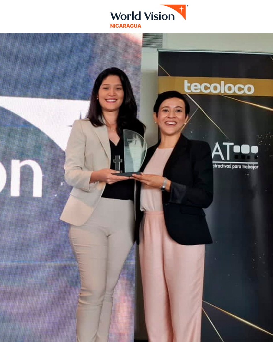 WorldVisionNic's tweet photo. ¡Gran noticia!

Por segundo año consecutivo, hemos sido seleccionados como la "ONG #1 más atractiva para trabajar en Nicaragua” en la encuesta EMAT 2025. 

Agradecemos profundamente a todo nuestro equipo por su dedicación y por ser el corazón de esta misión. https://t.co/XOLT2TyGlp