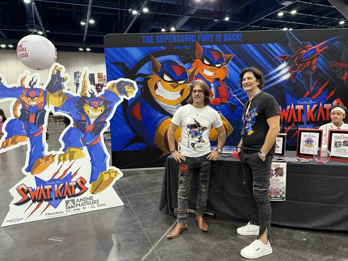 The Tremblay Bros. have brought #SWATKats back to #AnimeMatsuri / #AM2025 / at booth 317 💯