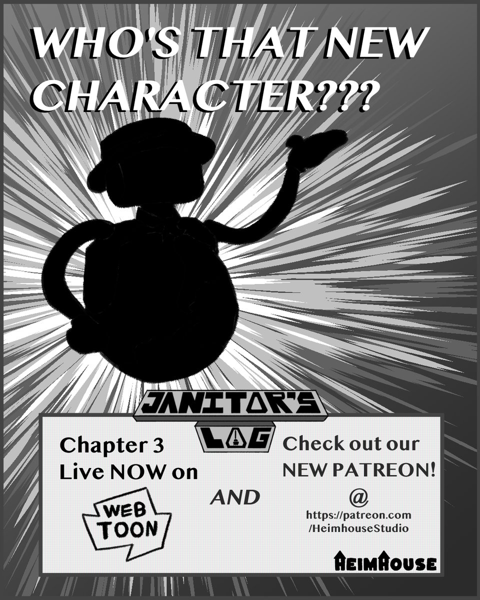 HeimhouseStudio's tweet photo. Chapter 3 of Janitor's Log is now LIVE on Webtoon! Go check out the next chapter in Jan-0's story! And if you want access to exclusive content, consider checking out our Patreon as well! 

https://t.co/TWflA603II

#webtooncanvas #webcomic #smallartist #heimhouse #webtoon #scifiart