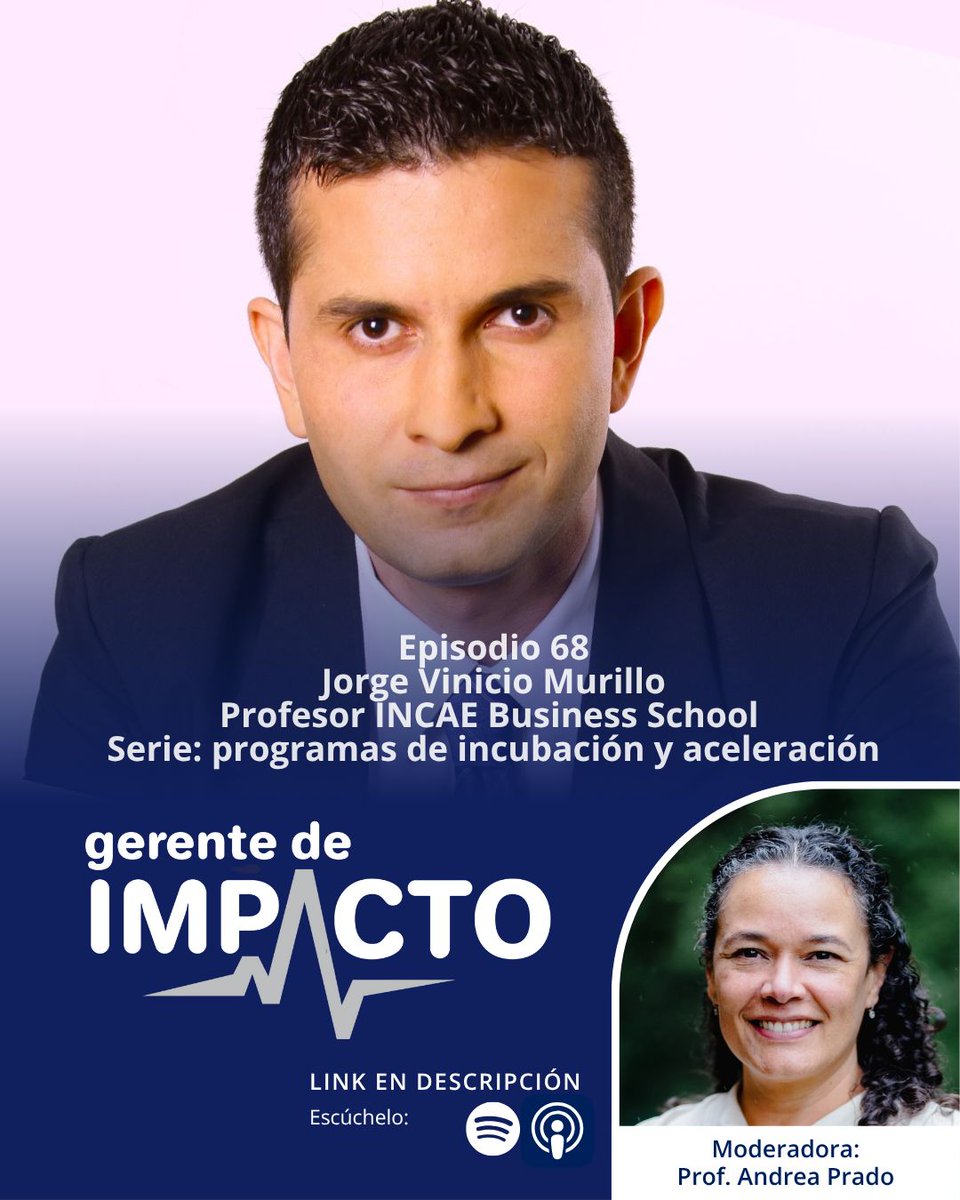 🎧 ¿Cómo impulsan las incubadoras el éxito emprendedor?

El profesor Jorge Vinicio Murillo lo explica en Gerente de Impacto con la profesora Andrea Prado.
Escúchalo en Spotify → surl.li/wwmfax

#INCAE #Podcast #Emprendimiento #ImpactoReal #Startups #Liderazgo