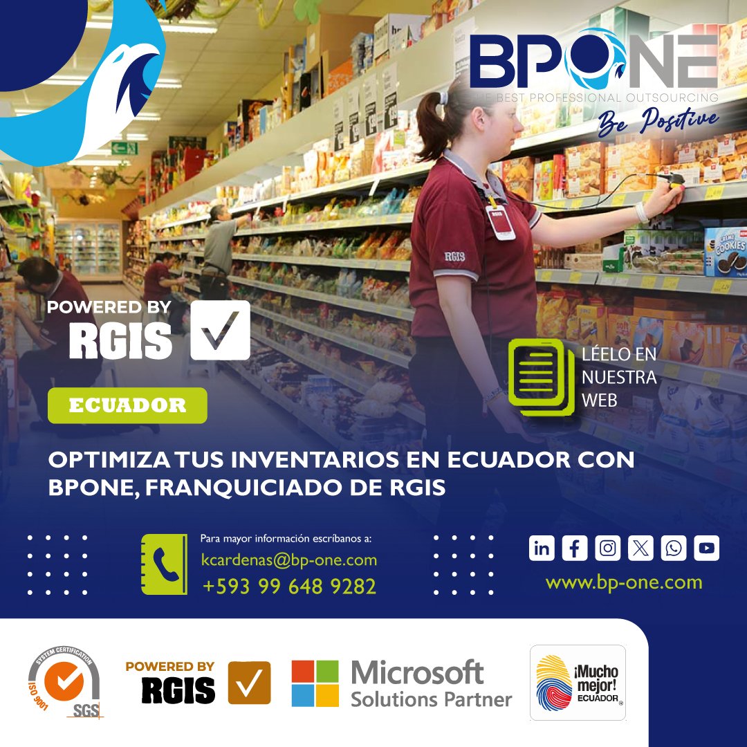 BPONE_COM_'s tweet image. 📦 Ecuador: Optimiza tus inventarios con BPONE, franquiciado de RGIS

📩 Contáctanos: kcardenas@bp-one.com
📱 WhatsApp: +593 99 648 9282
📍 Oficinas en: Ecuador | Colombia | Perú | USA
🌐 bp-one.com/inventarios

#BPONE #InventariosEcuador #RGIS #ControlDeInventario