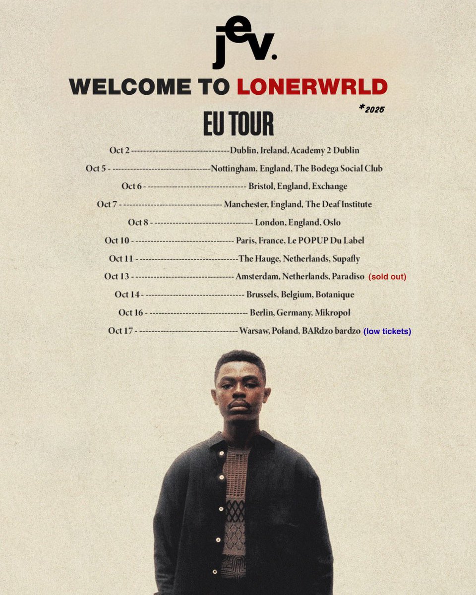 thelonerjev's tweet image. WE SOLD OUT AMSTERDAM! THANK YOU! WHAT WE SELLING OUT NEXT?!