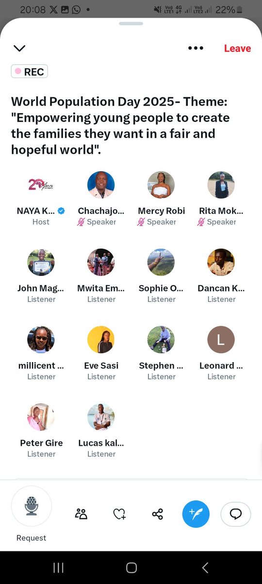 John Magoiga (@johnmagoiga3) on Twitter photo Rural areas should be given priority when it comes to family planning and SRHR education since a good number of youths in such areas are not aware on the use of contraceptives
#InvestInYouth
#WorldPopulationDay2025 #NAYAVoices
#Vijanatunaweza
<a href="/JackOnyando/">Jack Onyando, MSc.</a> Rural areas should be given priority when it comes to family planning and SRHR education since a good number of youths in such areas are not aware on the use of contraceptives
#InvestInYouth
#WorldPopulationDay2025 #NAYAVoices
#Vijanatunaweza
<a href="/JackOnyando/">Jack Onyando, MSc.</a>