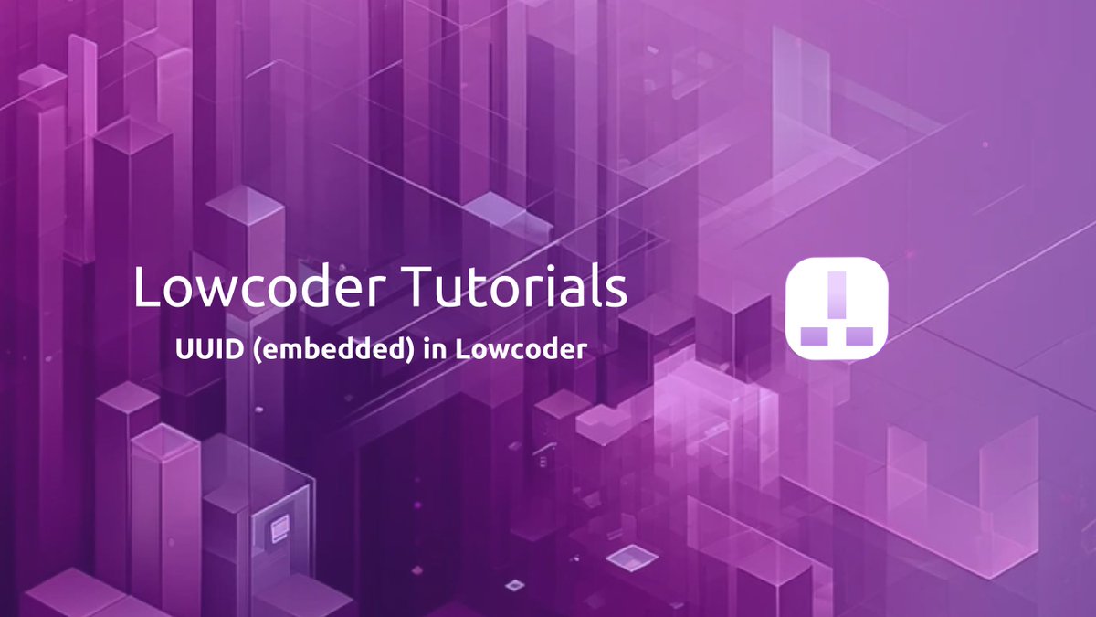 Lowcoder_cloud's tweet image. Need unique IDs in your app? Lowcoder lets you generate UUIDs instantly with zero setup. Clean, simple, powerful. eu1.hubs.ly/H0ly6xr0