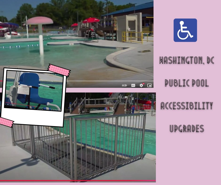 SPINALpedia's tweet photo. Massive accessibility upgrades were recently installed at a public pool in Washington, DC. Upgrades include zero-entry pool entrances, pool lifts, new ramps, and an elevator to the lagoon https://t.co/TnRZCOm9EJ
#MontgomeryCounty #spinalcordinjury #publicpool #accessiblepool https://t.co/81lEjjTmpz