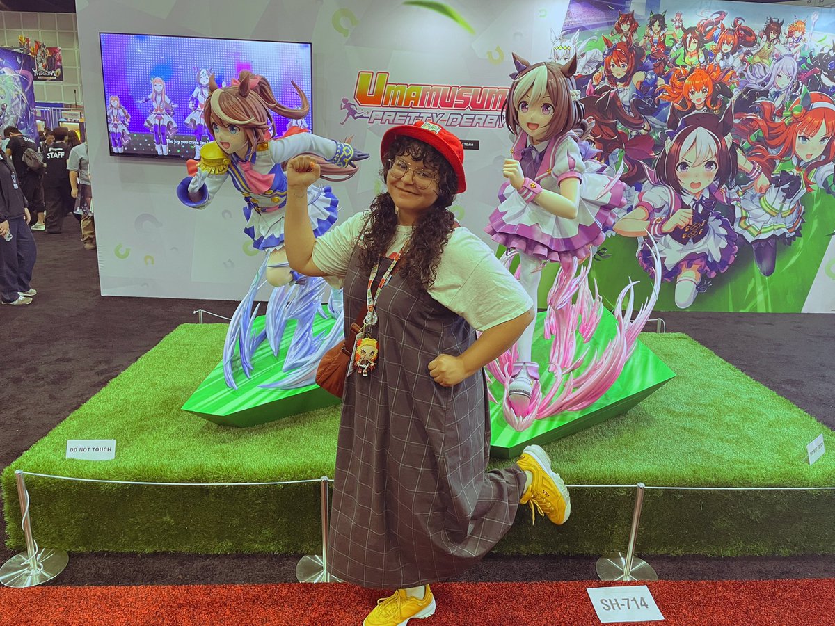 P_Curly's tweet image. The Uma statues WERE SO AWESOME TO SEEEEE
#AnimeExpo2025 #umamusume