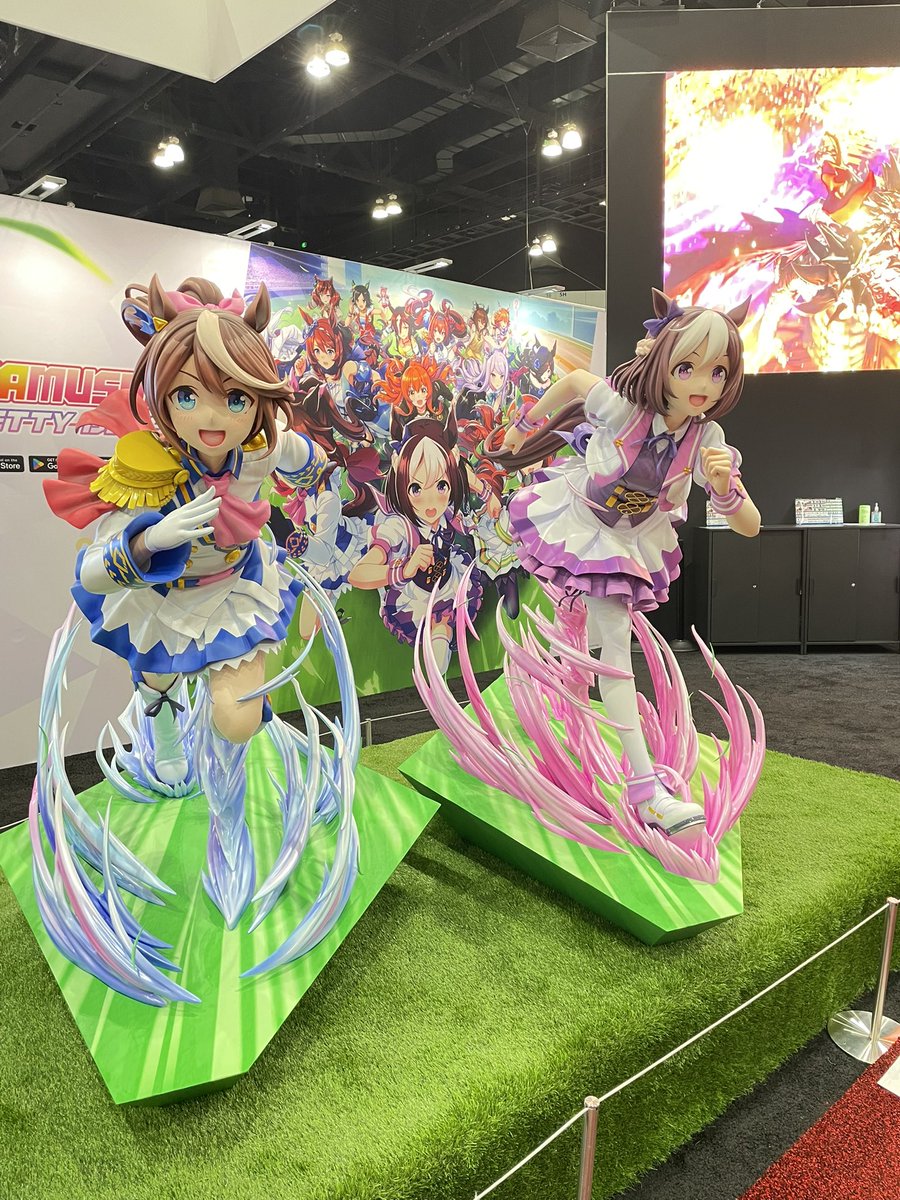 P_Curly's tweet image. The Uma statues WERE SO AWESOME TO SEEEEE
#AnimeExpo2025 #umamusume