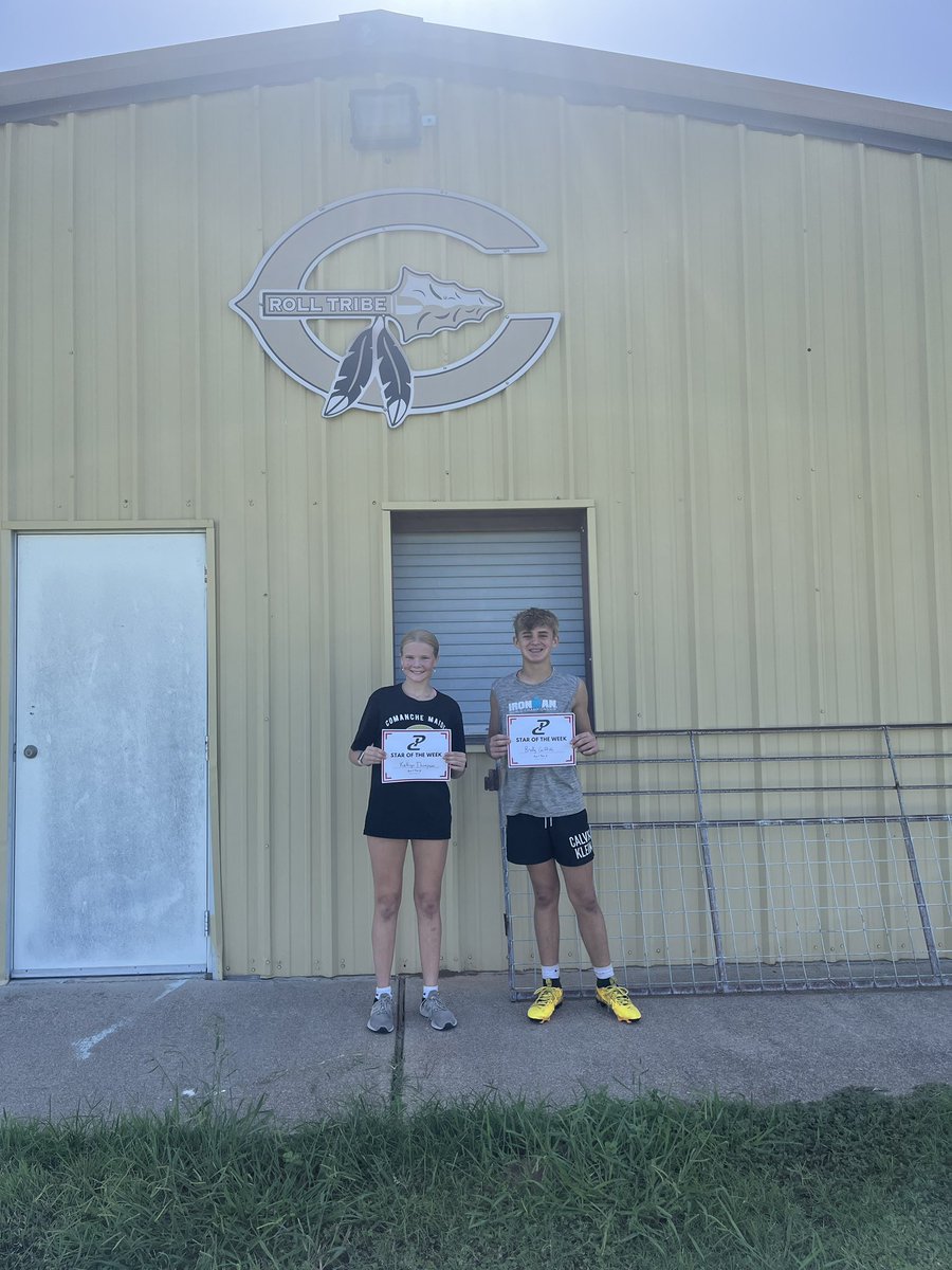 Finish line is fast approaching for <a href="/Comanche_ISD/">ComancheISD</a> &amp; #PCSummer25! The Tribe is focused on finishing July strong and ready! #ToughAllDay

S/O to our ⭐️s!
HI: Adrian Danica and Hunter 
Devo: KK and Brody