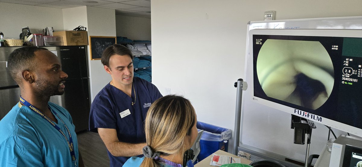 BrianLouie4's tweet photo. A brand new academic year. Fundamentals of endoscopy training for our PGY 1 and 2s.    Love the body english trying to will the scope to the target! @ProvSwedish https://t.co/PRDJwTcMgz